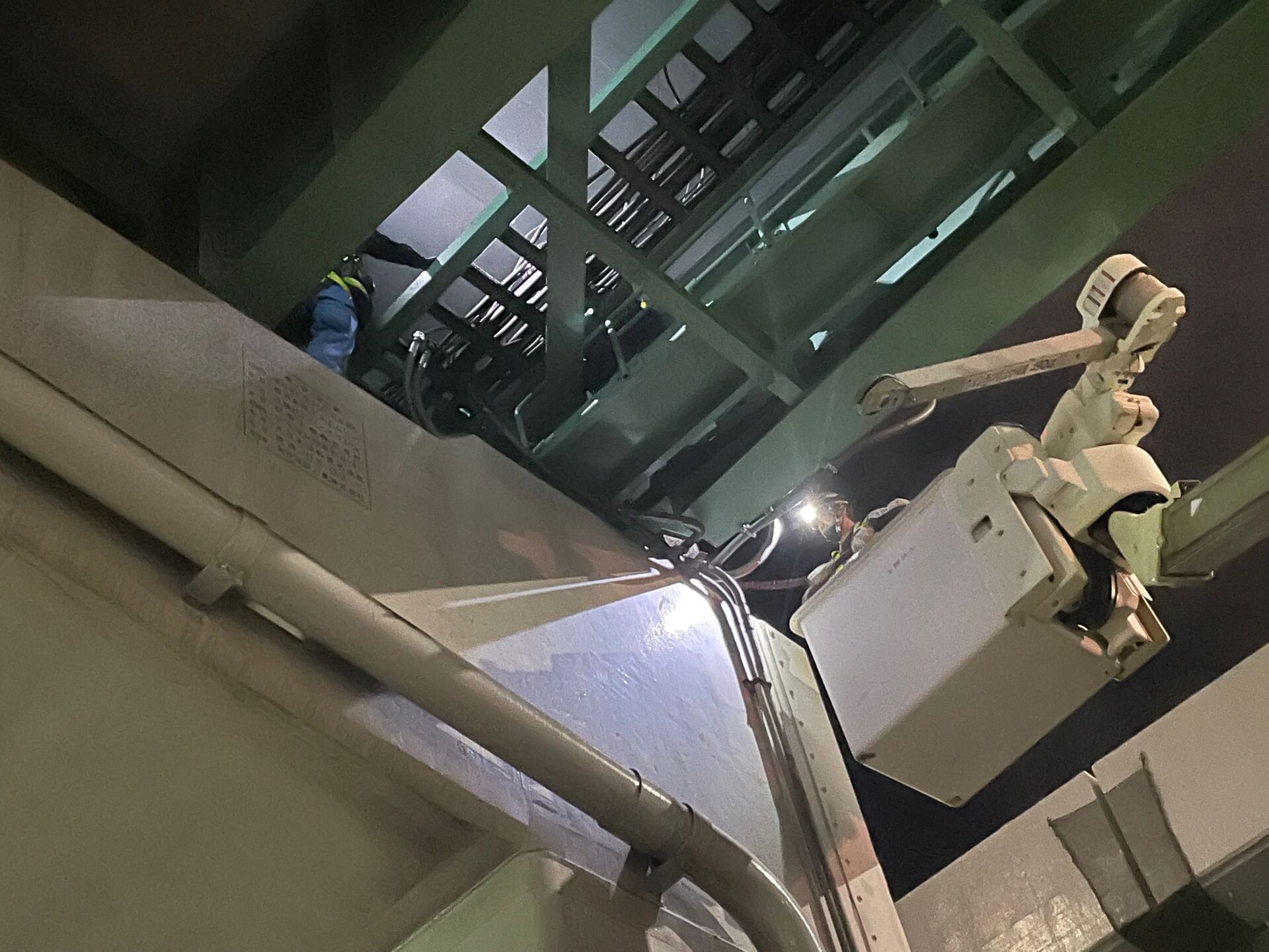高速写真　現場結線